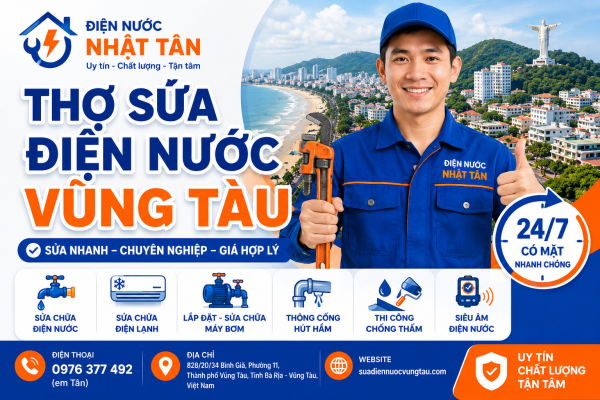 Thợ Sửa Điện Nước Vũng Tàu | Nhật Tân