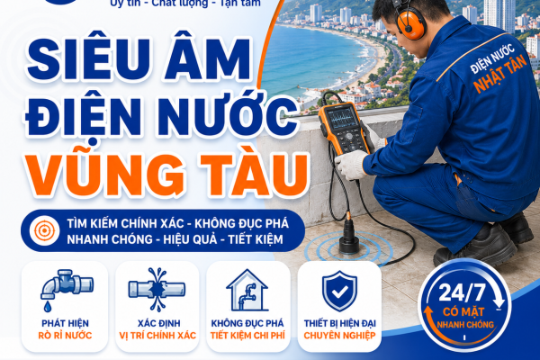 Siêu âm điện nước Vũng Tàu | Điện nước Nhật Tân